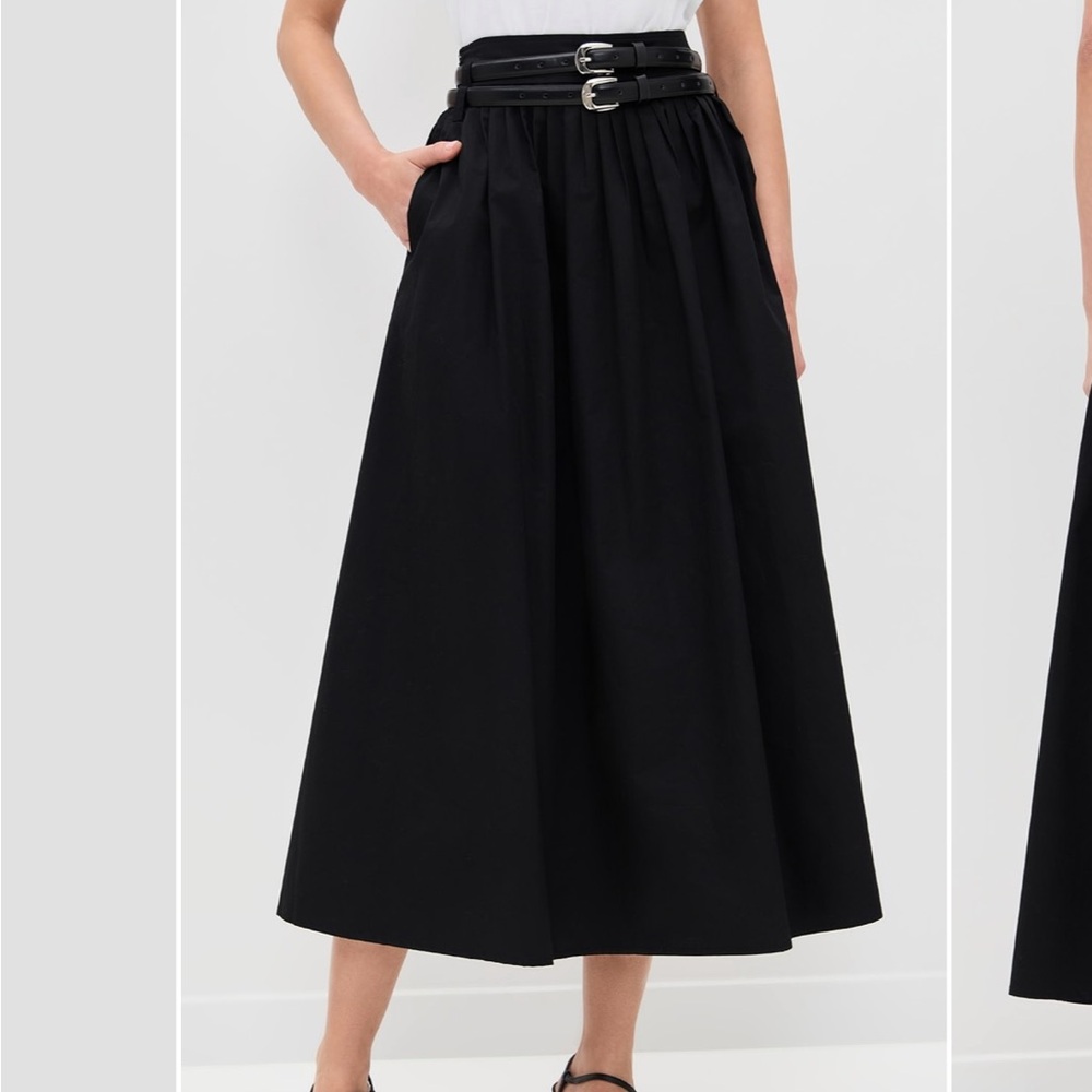 NWOT $180 Pixie Market Thea Double Belted Skirt